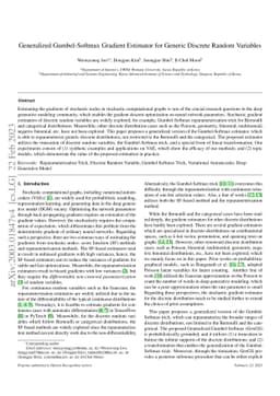Generalized Gumbel-Softmax Gradient Estimator for Generic Discrete
  Random Variables