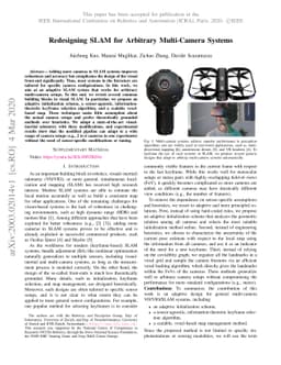 Redesigning SLAM for Arbitrary Multi-Camera Systems