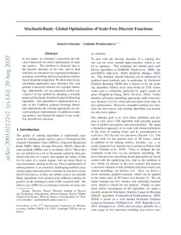 StochasticRank: Global Optimization of Scale-Free Discrete Functions