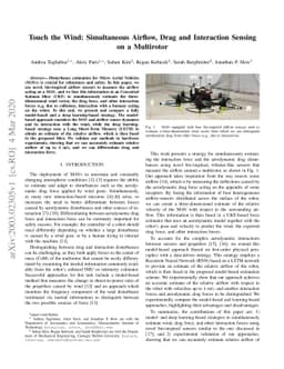 Touch the Wind: Simultaneous Airflow, Drag and Interaction Sensing on a
  Multirotor