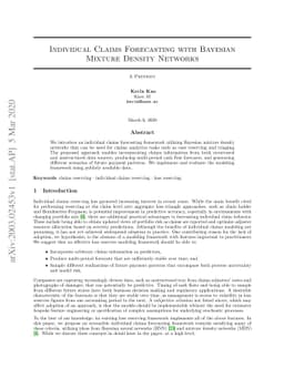 Individual Claims Forecasting with Bayesian Mixture Density Networks