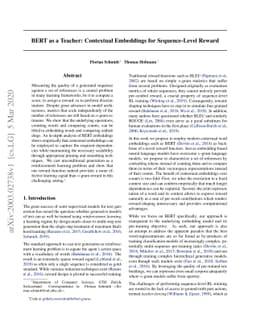 BERT as a Teacher: Contextual Embeddings for Sequence-Level Reward