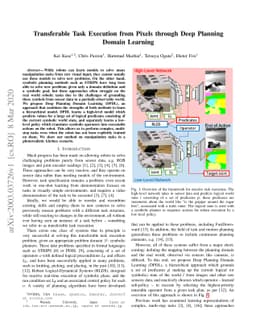 Transferable Task Execution from Pixels through Deep Planning Domain
  Learning
