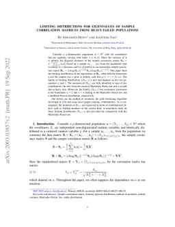 Limiting distributions for eigenvalues of sample correlation matrices
  from heavy-tailed populations