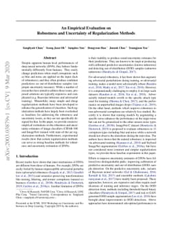 An Empirical Evaluation on Robustness and Uncertainty of Regularization
  Methods