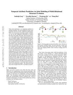 Temporal Attribute Prediction via Joint Modeling of Multi-Relational
  Structure Evolution
