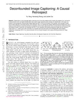 Deconfounded Image Captioning: A Causal Retrospect