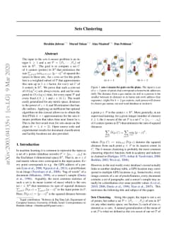 Sets Clustering