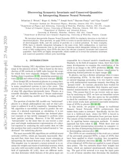 Discovering Symmetry Invariants and Conserved Quantities by Interpreting
  Siamese Neural Networks