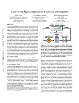 Discovering Representations for Black-box Optimization