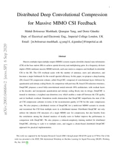 Distributed Deep Convolutional Compression for Massive MIMO CSI Feedback