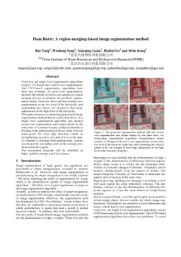 Dam Burst: A region-merging-based image segmentation method