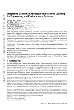 Integrating Scientific Knowledge with Machine Learning for Engineering
  and Environmental Systems