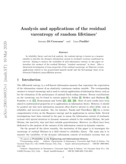 Analysis and applications of the residual varentropy of random lifetimes