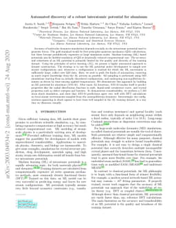 Automated discovery of a robust interatomic potential for aluminum
