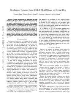 FlowFusion: Dynamic Dense RGB-D SLAM Based on Optical Flow