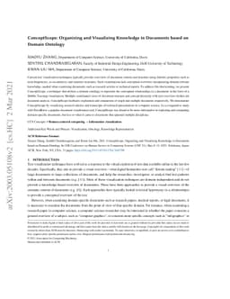 ConceptScope: Organizing and Visualizing Knowledge in Documents based on
  Domain Ontology