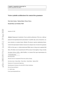Vector symbolic architectures for context-free grammars