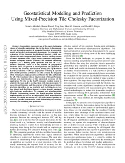 Geostatistical Modeling and Prediction Using Mixed-Precision Tile
  Cholesky Factorization