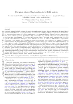 Fine-grain atlases of functional modes for fMRI analysis