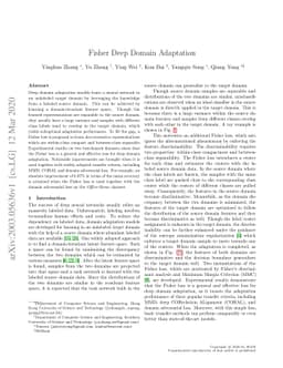 Fisher Deep Domain Adaptation