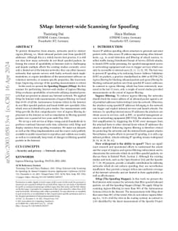 SMap: Internet-wide Scanning for Spoofing