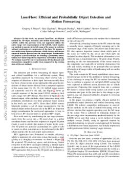 LaserFlow: Efficient and Probabilistic Object Detection and Motion
  Forecasting