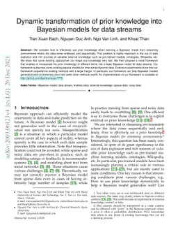 Dynamic transformation of prior knowledge into Bayesian models for data
  streams