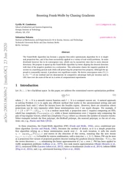 Boosting Frank-Wolfe by Chasing Gradients