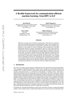 A flexible framework for communication-efficient machine learning: from
  HPC to IoT
