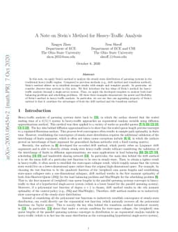 A Note on Stein's Method for Heavy-Traffic Analysis