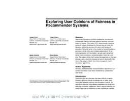 Exploring User Opinions of Fairness in Recommender Systems