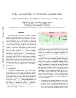 GeoDA: a geometric framework for black-box adversarial attacks