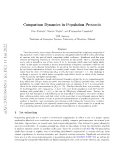 Robust Comparison in Population Protocols
