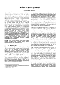 Ethics in the digital era