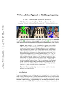 VCNet: A Robust Approach to Blind Image Inpainting