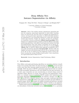 Deep Affinity Net: Instance Segmentation via Affinity