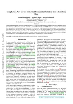CompLex: A New Corpus for Lexical Complexity Prediction from Likert
  Scale Data