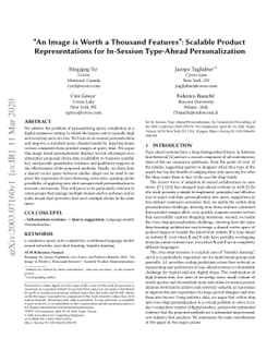 "An Image is Worth a Thousand Features": Scalable Product
  Representations for In-Session Type-Ahead Personalization