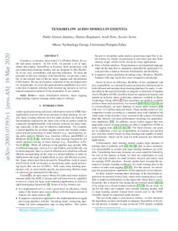 TensorFlow Audio Models in Essentia