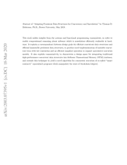 Adapting Persistent Data Structures for Concurrency and Speculation