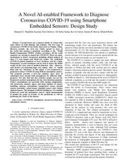 A Novel AI-enabled Framework to Diagnose Coronavirus COVID 19 using
  Smartphone Embedded Sensors: Design Study