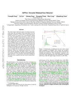 KPNet: Towards Minimal Face Detector