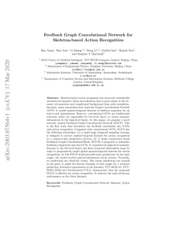 Feedback Graph Convolutional Network for Skeleton-based Action
  Recognition