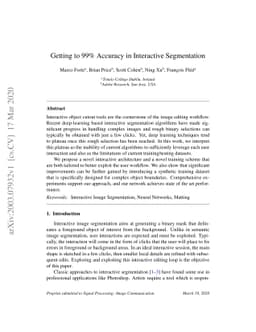 Getting to 99% Accuracy in Interactive Segmentation