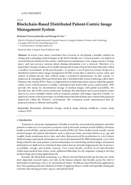 Blockchain-Based Distributed Patient-Centric Image Management System