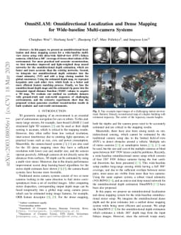 OmniSLAM: Omnidirectional Localization and Dense Mapping for
  Wide-baseline Multi-camera Systems