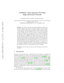 CAFENet: Class-Agnostic Few-Shot Edge Detection Network