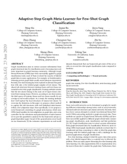 Adaptive-Step Graph Meta-Learner for Few-Shot Graph Classification