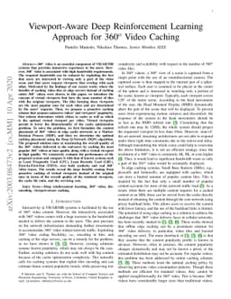 Viewport-Aware Deep Reinforcement Learning Approach for 360$^o$ Video
  Caching